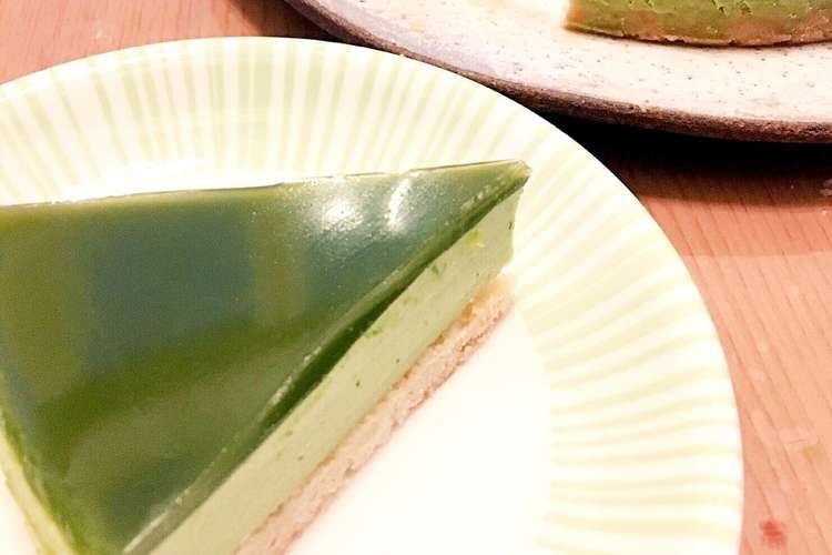 抹茶とホワイトチョコのレアチーズケーキ レシピ 作り方 By ヨッコ クックパッド 簡単おいしいみんなのレシピが350万品
