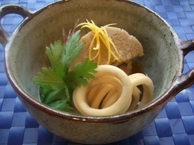 イカと京芋の煮もの♪