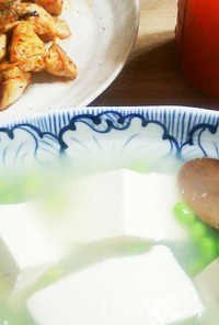 お豆腐と枝豆のあっさりスープ
