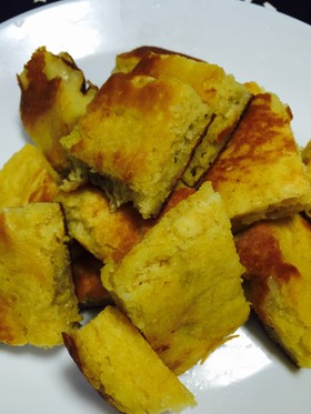 HM豆腐バナナ味見で無くなるホットケーキ