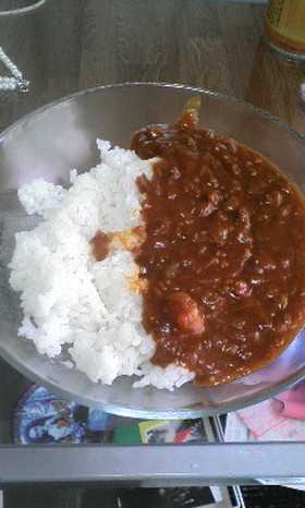 簡単15分!ミートソース缶で簡単カレー