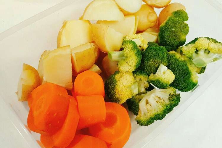 美味しい ヘルシー 蒸し野菜 レシピ 作り方 By がてぃ クックパッド 簡単おいしいみんなのレシピが359万品