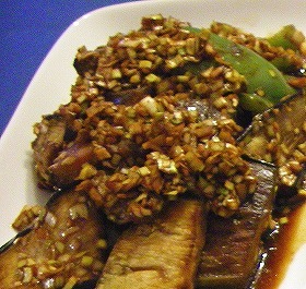 焼きなすの薬味だれびたし