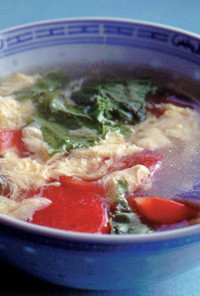 トマトと卵の中国風スープ