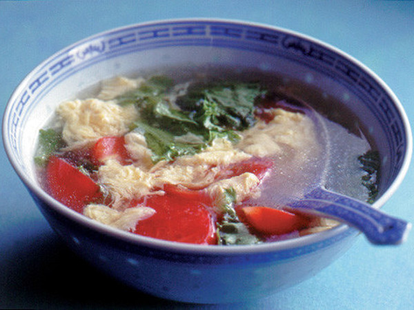 トマトと卵の中国風スープ