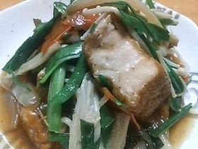 厚揚げ酢豚風