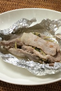 胃にやさしい…豚肉の蒸焼き梅ソース