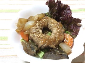 車麩のクルクル肉巻き