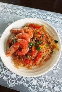 簡単台湾料理 香味エビ春雨 鮮蝦粉絲煲