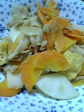 簡単*にんじんかぶにツナと油揚げ