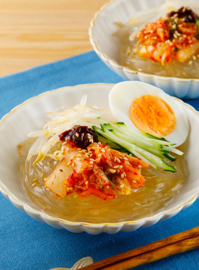 ところ天アレンジ☆韓国風キムチあえ麺