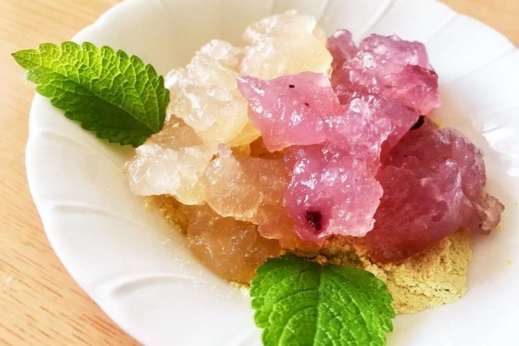 わらび餅風紫陽花スイーツ レシピ 作り方 By Soteyu クックパッド 簡単おいしいみんなのレシピが368万品