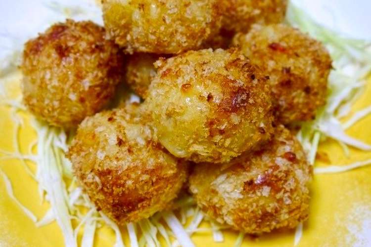 簡単 揚げない とろけるチーズコロッケ レシピ 作り方 By だんどり亭 クックパッド 簡単おいしいみんなのレシピが360万品