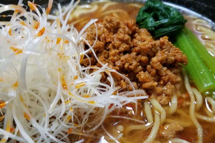 マルちゃん正麺で簡単 担々麺 レシピ 作り方 By アール3 クックパッド 簡単おいしいみんなのレシピが354万品