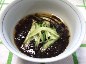 生海苔の三杯酢