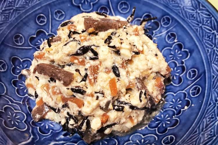 ヒジキ煮のリメイクで 豆腐の白和え レシピ 作り方 By Ako2 クックパッド