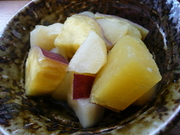 さつまいもとりんごのはちみつ煮♪の写真