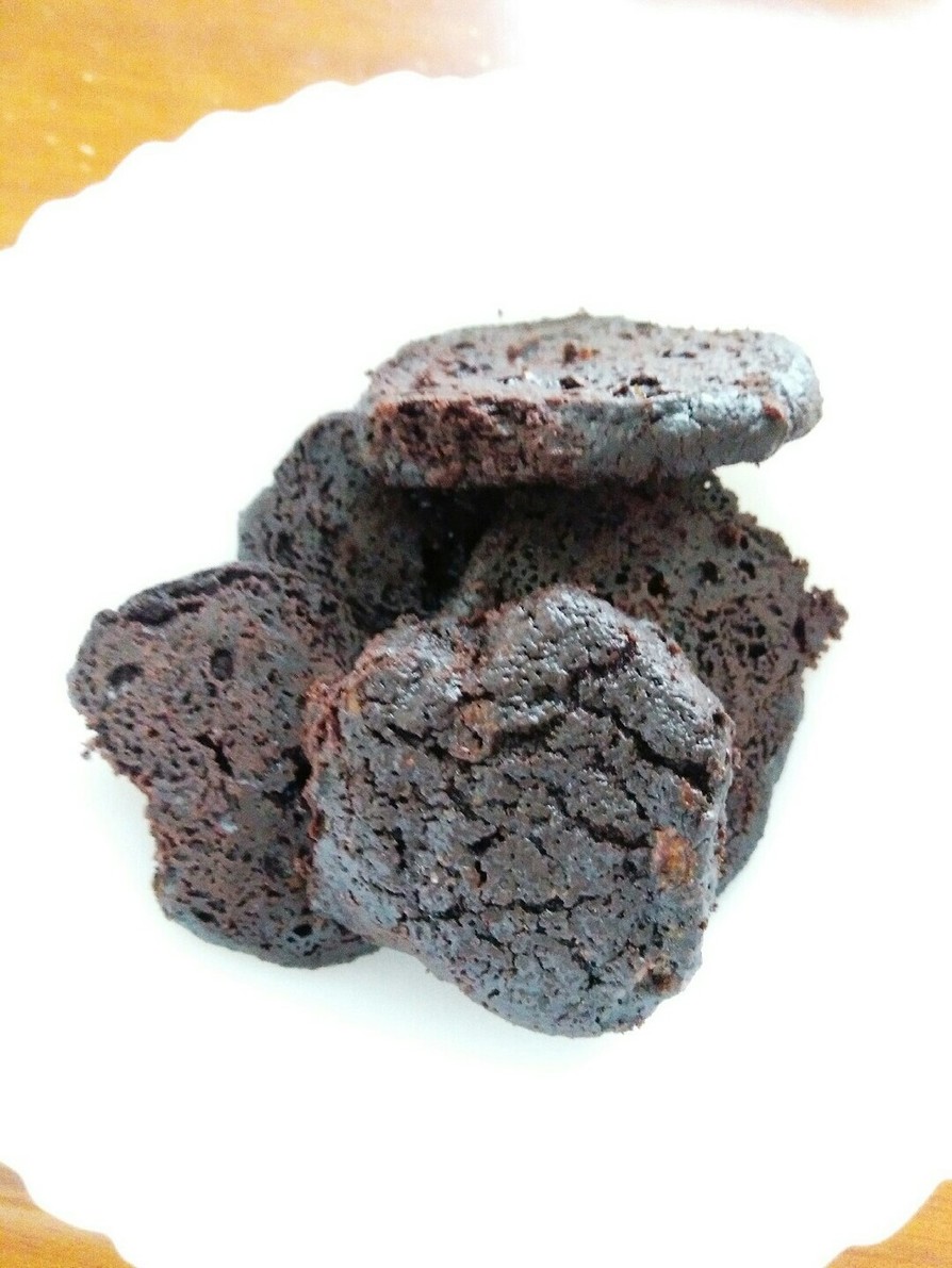 純ココア使用☆濃厚焼きチョコ風クッキー！の画像