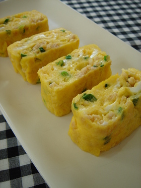 鶏そぼろで♥玉子焼き