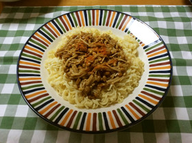 サッポロ一番で☆えのき味噌冷やしラーメン