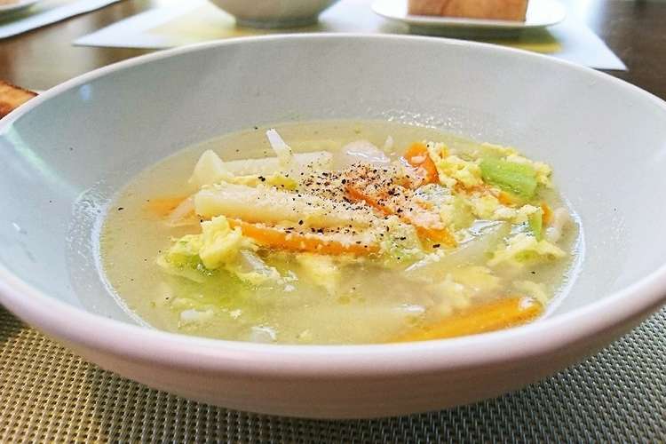 朝パンのお供に 簡単野菜スープ レシピ 作り方 By ダボおぢ クックパッド 簡単おいしいみんなのレシピが367万品