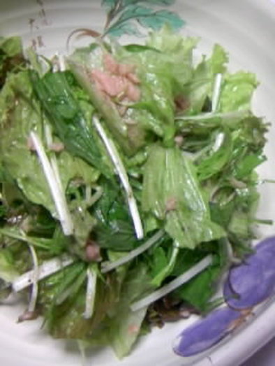 ツナと水菜のサラダの写真
