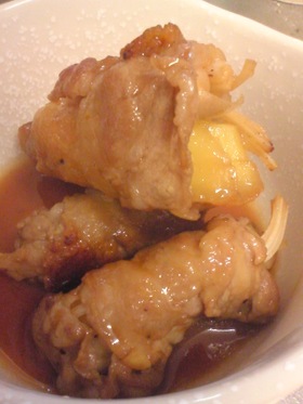 豚肉で野菜巻き巻き☆さっぱり甘酢煮