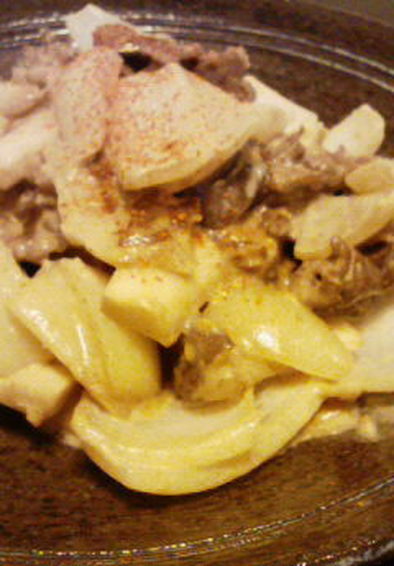 牛肉とエリンギのマヨ味噌炒めの写真