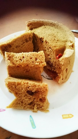 きな粉orおから粉のみのレンチン蒸しパン