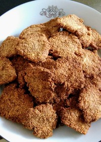 おからパウダーのシナモン薄焼きクッキー
