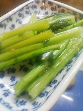 かぶの茎だけで★シャッキリ漬物★