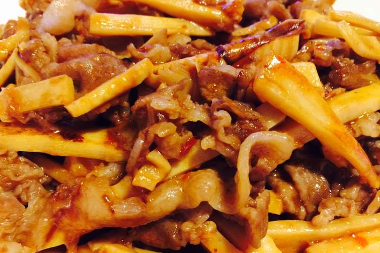 たけのこと豚肉の中華風炒め すぐ出来る レシピ 作り方 By リサとイチゴ クックパッド 簡単おいしいみんなのレシピが357万品