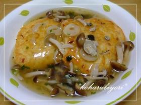 **豆腐ハンバーグの松茸あんかけ**