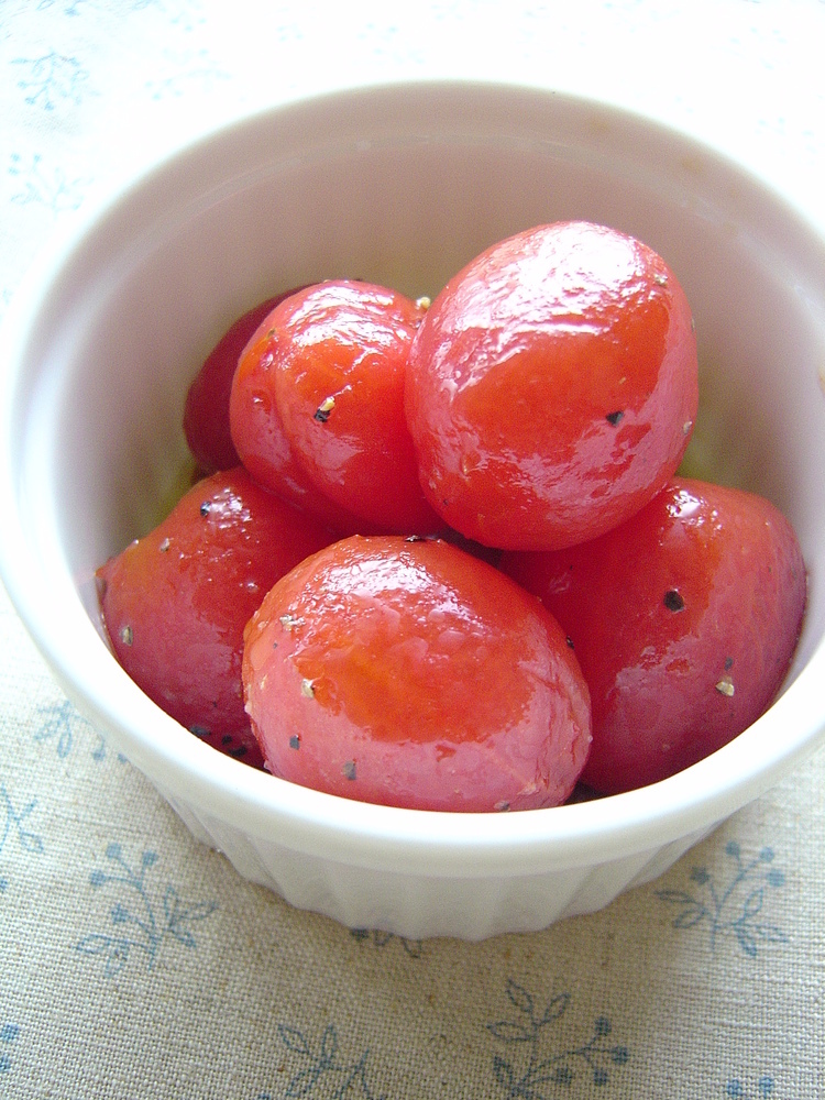 プチトマトのハニーマリネの画像