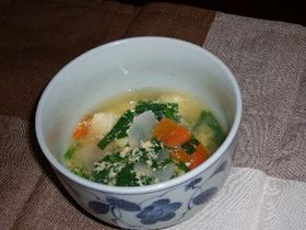 豆腐のピリ辛スープ