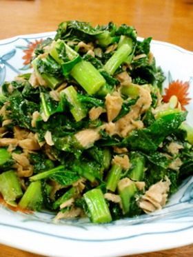 田舎料理☆大根の葉とツナの甘辛炒め