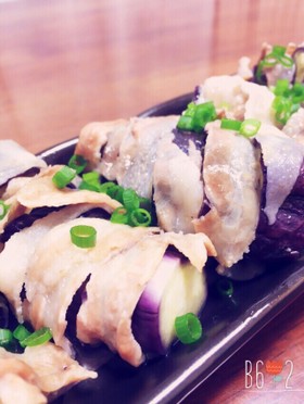 なすの豚バラ巻き巻き