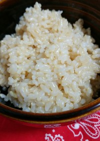 圧力鍋でふっくら☆玄米ご飯の炊き方！