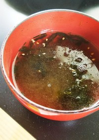即食？！韓国海苔でスープ！