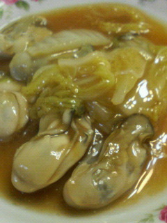 牡蠣と白菜のあんかけの画像