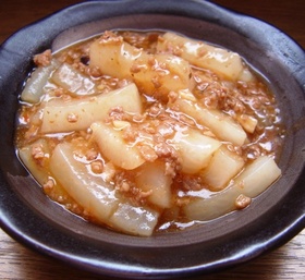 麻婆肉みそ応用編*麻婆大根