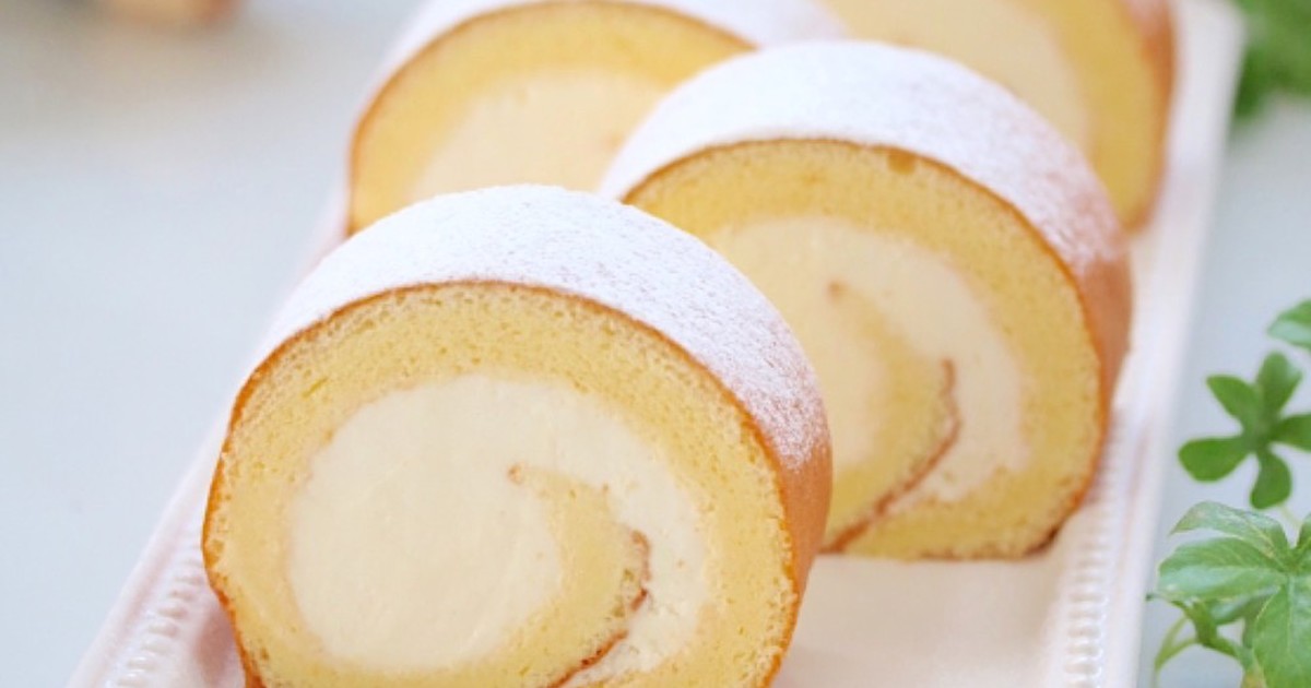簡単 綺麗に巻ける外巻きロールケーキ レシピ 作り方 By S Cafe12 クックパッド 簡単おいしいみんなのレシピが371万品