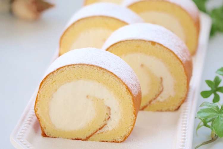 簡単 綺麗に巻ける外巻きロールケーキ レシピ 作り方 By S Cafe12 クックパッド 簡単おいしいみんなのレシピが371万品