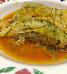 ロールキャベツより簡単!キャベツの重ね煮