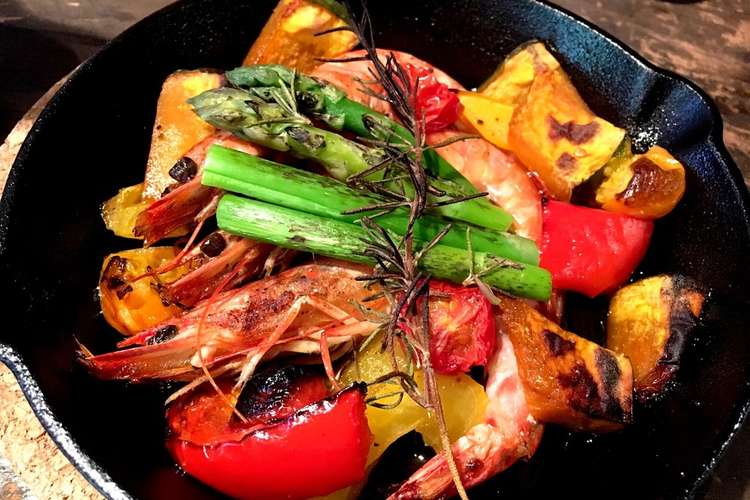 天草産野菜と車海老のグリル レシピ 作り方 By 旬の食春陽食堂 クックパッド 簡単おいしいみんなのレシピが367万品