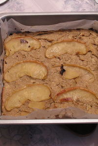 バナナと林檎のノンオイルおからケーキ