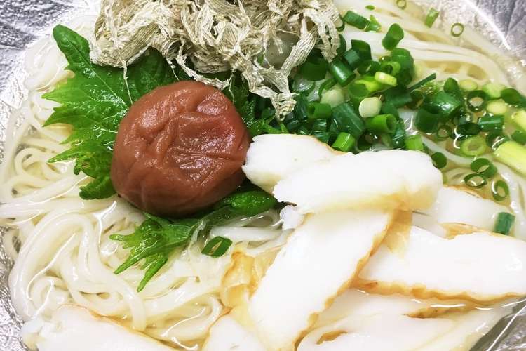 梅干しととろろ昆布の冷やしうどん レシピ 作り方 By Totsuko65 クックパッド