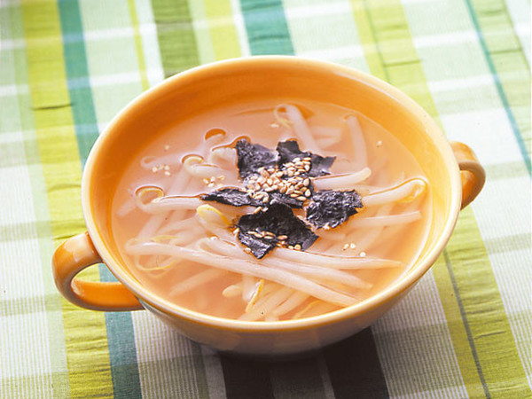 もやしの中華風スープ