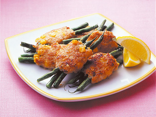 いんげんのひき肉巻き