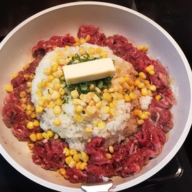 フライパンで簡単ご飯☆ペッパーランチ☆